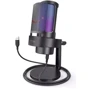 Микрофон Fifine A8 RGB Black: Тип преобразователя Конденсаторный
