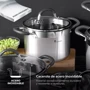 Каструля MasterPro Foodies collection BGMP-1505-BK із кришкою 20 см 4 л (00000025285): Обсяг, л 4