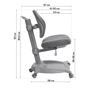 GT Racer C-1015 Orthopedic Gray: Регулировка Высоты сиденья