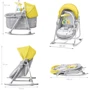 Шезлонг-качалка 5 в 1 Kinderkraft Unimo Yellow (KKKUNIMYEL0000): Конструкция опоры с колесиками
