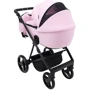 Коляска 2 в 1 Adamex Blanc Eco SA-16 розовый (680713): Ширина шасси 57.5 см