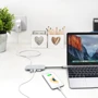 Адаптер HooToo Shuttle USB-C to USB-C+HDMI+3xUSB 3.0+SD Hub Silver (HT-UC001-SL) фото 6