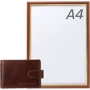 Мужская визитница DNK Leather коричневая (DNKTW-02-VT-brown): Формат кошелька Вертикальный
