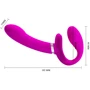 Безремневой страпон с вибрацией Pretty Love Valerie Purple