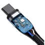 Кабель Baseus Cable USB-C to USB-C Zinc Magnet PD 100W 1.5m Black (CATXC-Q01): Тип USB-C - USB-C