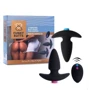 FeelzToys FunkyButts Remote Controlled Butt Plug - сет анальних пробок з вібрацією з дистанційним управлінням, 10,6х3,7 см