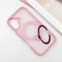 Чохол для iPhone Mobile Case Metal Buttons with MagSafe HQ Ring Pink для iPhone 16: Матеріали поликарбонат и полиуретан