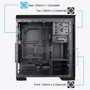 Корпус Aerocool Aero-500G RGB BK Black Mid Tower: Типоразмер Miditower