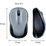 Мышь Logitech M325 Wireless Mouse Light Silver (910-002335) фото 8