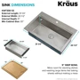 Кухонная мойка Kraus KWT300-32
