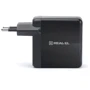 Зарядное устройство REAL-EL Wall Charger USB-C+USB CH-350 Black (EL123160017): Особенности USB-C, Быстрая зарядка, Power Delivery (PD)
