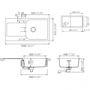 Schock MANHATTEN D-100L (22056052): Форма прямокутна