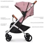 Прогулочная коляска El Camino Yoga ll M 3910 (pale pink): Материал колес полиуретан