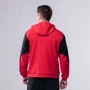 Спортивна толстовка Peak FWA01231-RED 56-58 червона з капюшоном на блискавці: Склад поліестер, Спандекс, бавовна