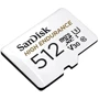 Карта памяти SanDisk 512GB microSDXC Class 10 UHS-I U3 V30 High Endurance + adapter (SDSQQNR-512G-GN6IA): Класс карты V30, U3, UHS-I, Class 10
