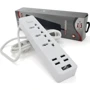 Сетевой фильтр Voltronic TВ-Т08, 3роз, 4*USB White (ТВ-Т08-White): Количество розеток, шт 3