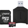 Карта памяти Kingston 256GB microSDXC Class 10 UHS-II U3 V90 A1 Canvas React Plus + SD adapter + USB reader (M1A4-0160R12): Объем 256 ГБ