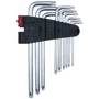 Набор Г-образных ключей Haisser удлиненных с отверстием TORX 9 шт, Т10-50 (48115): Назначение набора универсальный