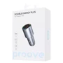 Зарядное устройство Proove Car Charger USB+USB-C Double Energy Plus 53W Metal Gray: Особенности Быстрая зарядка, Power Delivery (PD), USB-C