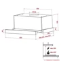 Вытяжка Perfelli TL 6812 C IV 1200 LED: Тип монтажа Встраиваемый