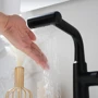 Смеситель для раковины Lefton Single-Hole Waterfall & Pull-Out Liftable Bathroom Faucet-BF2209 Matt Black: Тип излива Многонаправленный