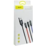 Кабель Baseus USB Cable to Lightning/microUSB/USB-C Three Primary Colors 1.2m Black (CAMLT-BSY01) фото 4