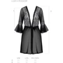 Сексуальный халат ECO Passion LEAFA PEIGNOIR black XXL/XXXL