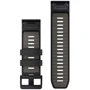 Ремешок Garmin QuickFit 26mm Watch Bands Black/Pebble Gray Silicone (010-13393-00): Цвет черный