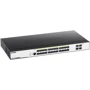 Мережевий комутатор D-Link DGS-3000-28XS/B1A: Інші порти 24 порта 1000Base-X SFP, 4 порта 10GBase-X SFP+, Консольный порт с разъемом RJ-45