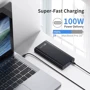 Внешний аккумулятор Voltero Power Bank 26800mAh S25 PD 100W PD3.0 PPS USB-C Black for MacBook (8720828063101, 6090525828894): Встроенный кабель нет