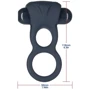 Двойное эрекционное кольцо Lux Active – Triad – Vibrating Dual Cock Ring, с вибропулей и пультом ДУ