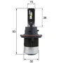LED лампы Sho-Me G1.7 H13 30W: Цветовая температура, K 6000
