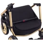 Универсальная коляска 2 в 1 Adamex Sierra Polar (Gold) SR436 черный (люрекс) - золотой кожа (перфорация): Тип коляски универсальная коляска (2-в-1)