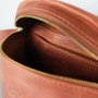 Шкіряна поясна сумка The Wings коричнева (TW-BeltBag-kon-crz): Застібка Блискавка