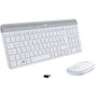 Комплект беспроводной Logitech MK470 Wireless Slim UA Off-White (920-009205)