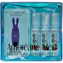 Набор из 3-х вкусов стимулирующего лубриканта Amoreane Med (3х10мл) и вибропули Adrien Lastic Purple