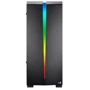 Корпус AEROCOOL PGS Scar (Black): Материал передней панели пластик