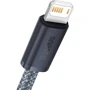 Кабель Baseus USB Cable to Lightning Dynamic Series Fast Charging 2.4A 2m Slate Gray (CALD000516): Длина 2 м