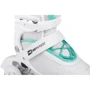 Роликовые коньки для девочки Hop-Sport 3W1 HS-903 Motion S бело-мятные: Расположение колес in-line