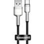 Кабель Baseus USB Cable to USB-C Cafule Metal 40W 25cm Black (CATJK-01)