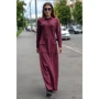 Платье FLFashion Амели ХПА 3121 48 бордовое повседневное длинное макси: Длина рукава Длинный