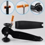 Самокат Best Scooter черно-оранжевый (PL-209): Конструкция рамы цельная