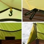 Палатка Naturehike Opalus NH20ZP001 210T, оранжевая (6927595750667): Материал дна 210Т полиэстер