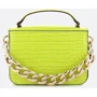 Жіноча сумка-сетчел GUESS RETOUR MINI TOP HANDLE FLAP лаймова (HWCG8664780-LIM): Фактура Тиснение, Матовая