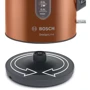 Електрочайник Bosch TWK4P439: Покриття нагрівального елементу (матеріал) нержавіюча сталь