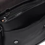 Мужская сумка планшет Borsa Leather черная (K18146-black): Застежка Механическая