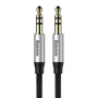 Кабель Baseus Audio Cable AUX 3.5mm Jack M30 Yiven 1.5m Silver/Black (CAM30-CS1)