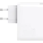 Зарядное устройство Baseus Wall Charger GaN5 Pro USB+USB-C 100W White with USB-C Сable (CCGP090202): Особенности Быстрая зарядка, USB-C
