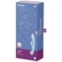 Двухсторонний вибратор-кролик Satisfyer Triple Oh Light Blue, 3 мотора, рукоятка-массажер