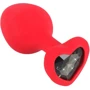 Анальная пробка с кристаллом Orion Silicone Plug Medium